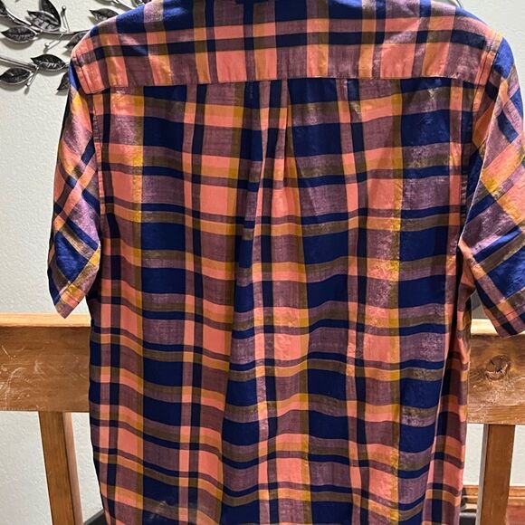 NWT Rown Multicolor Plaid Men's Shirt Size Medium #214 - Picture 3 of 5